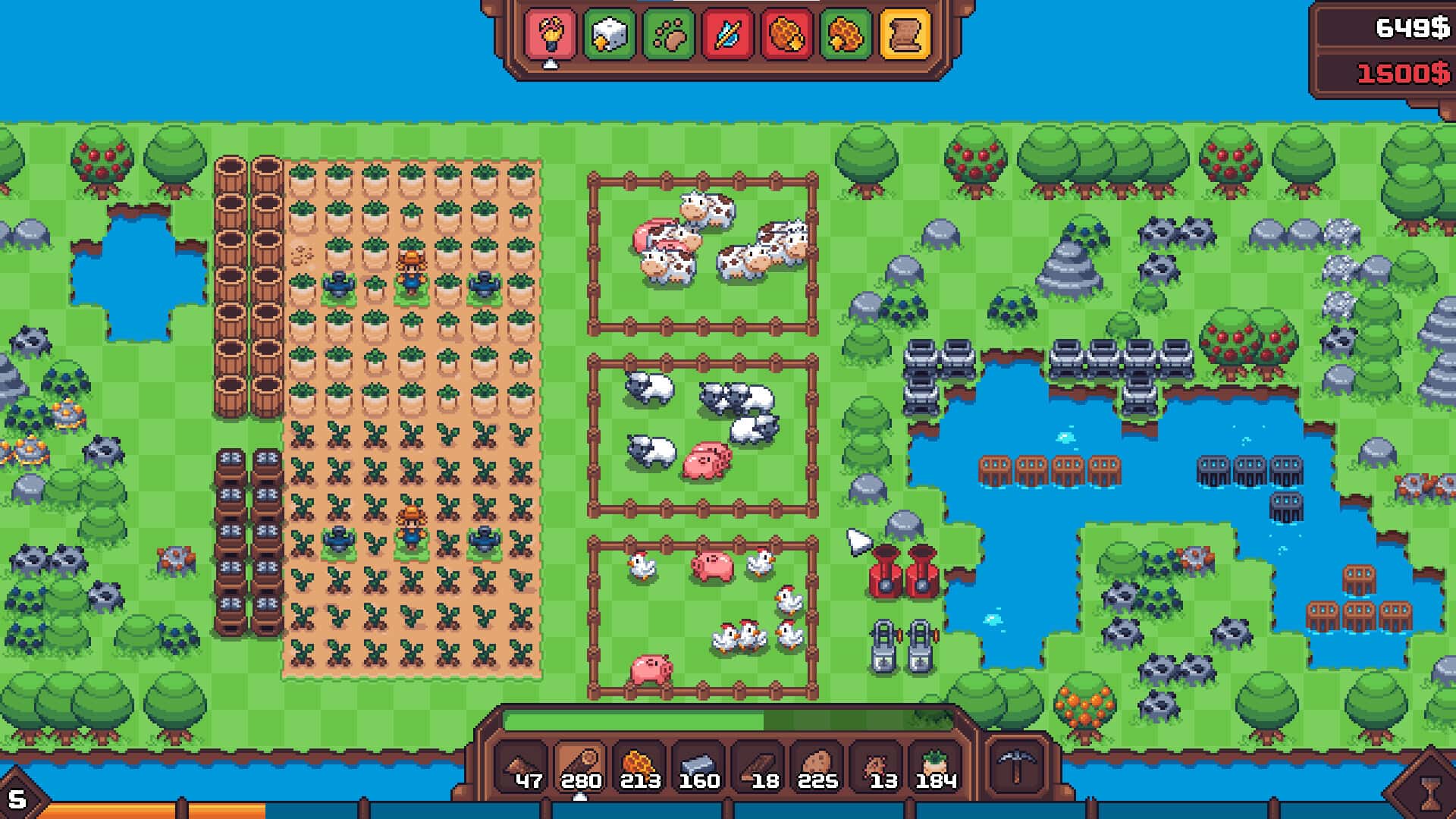STEAM学习 另一个肉鸽农场 Another Farm Roguelike Rebirth 中文版 160M